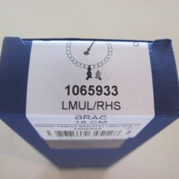 FLASH SALE Swarovski brand Breast Cancer Bracelet Pink Pearls New with Box - Picture 4 of 6